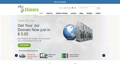 Desktop Screenshot of esdesire.com